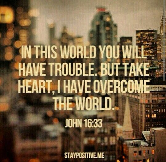 i have overcome the world