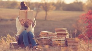 girl with book image
